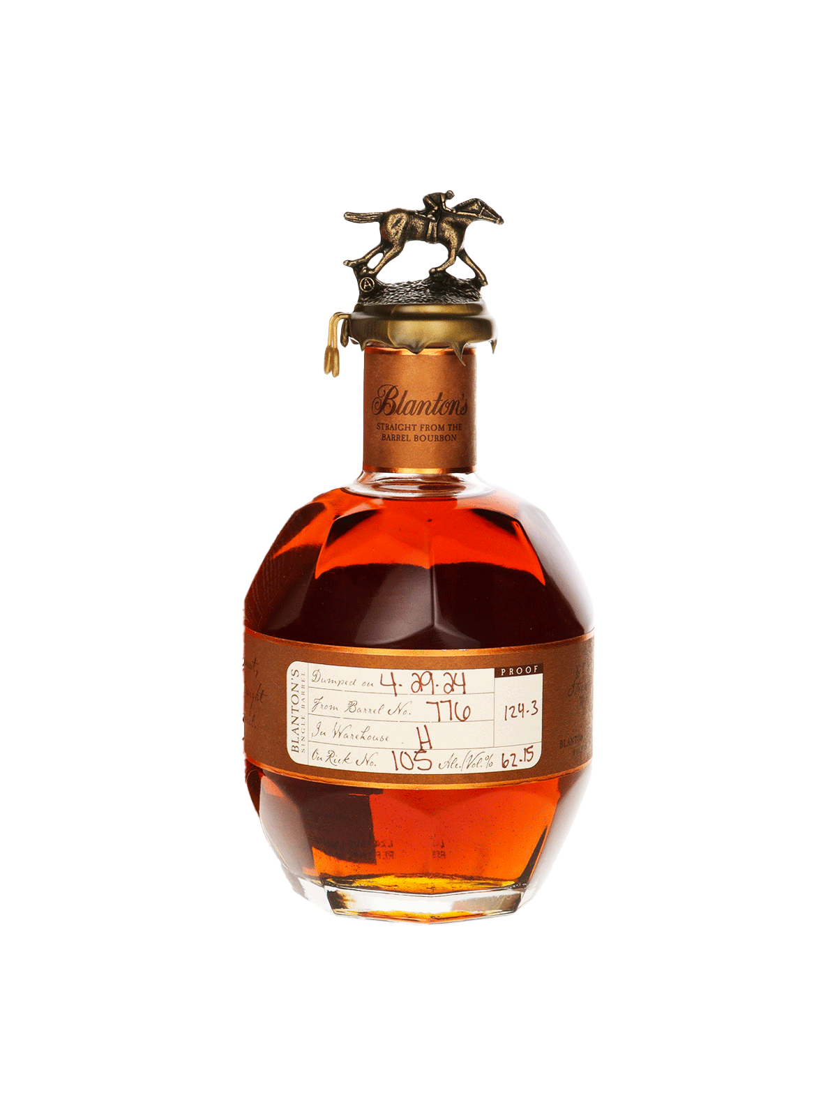 Blanton's, Straight from the barrel