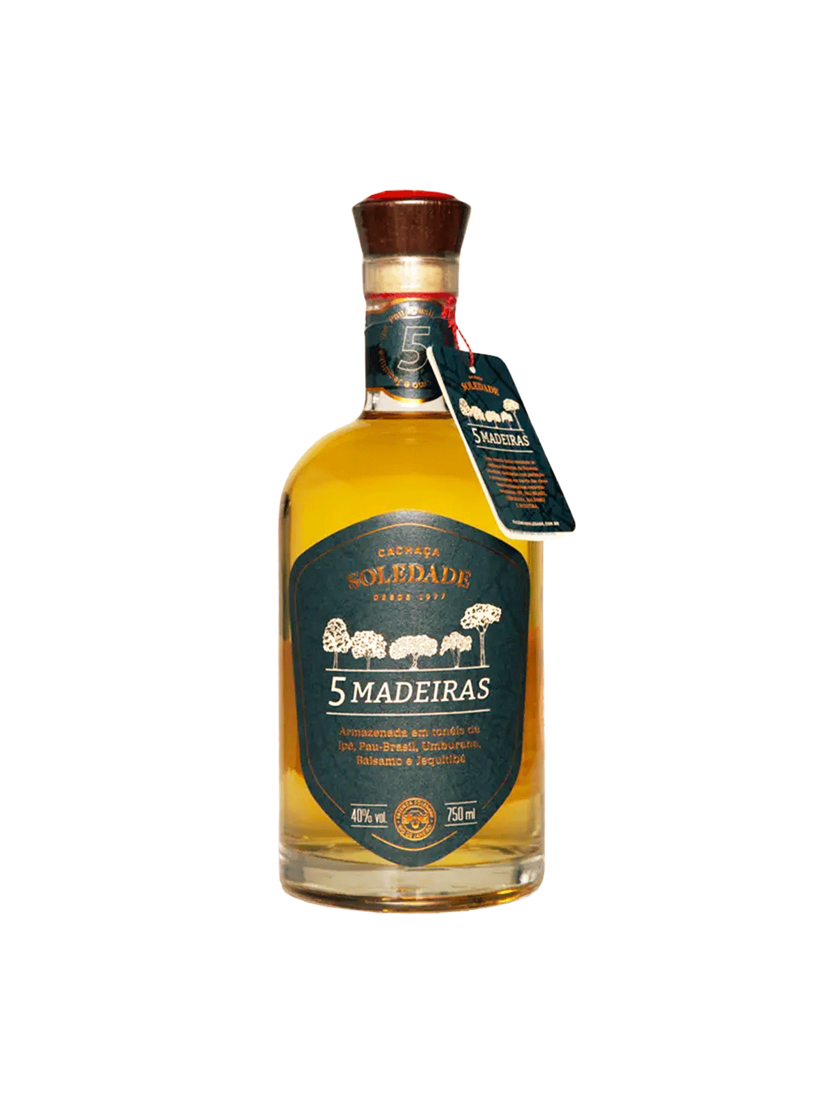 Cachaça Soledade, 5 Madeiras